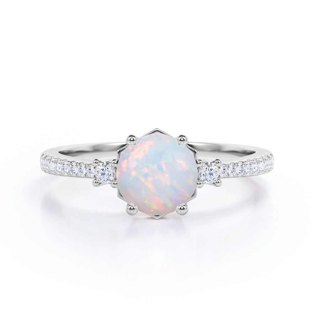 1.30 carat store ethopian honey opal ring