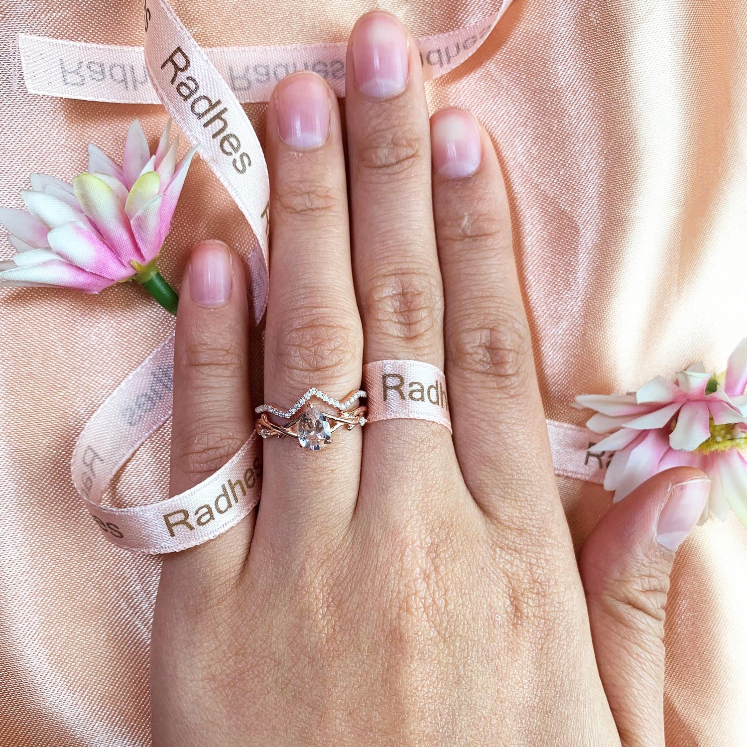 Inexpensive morganite store rings