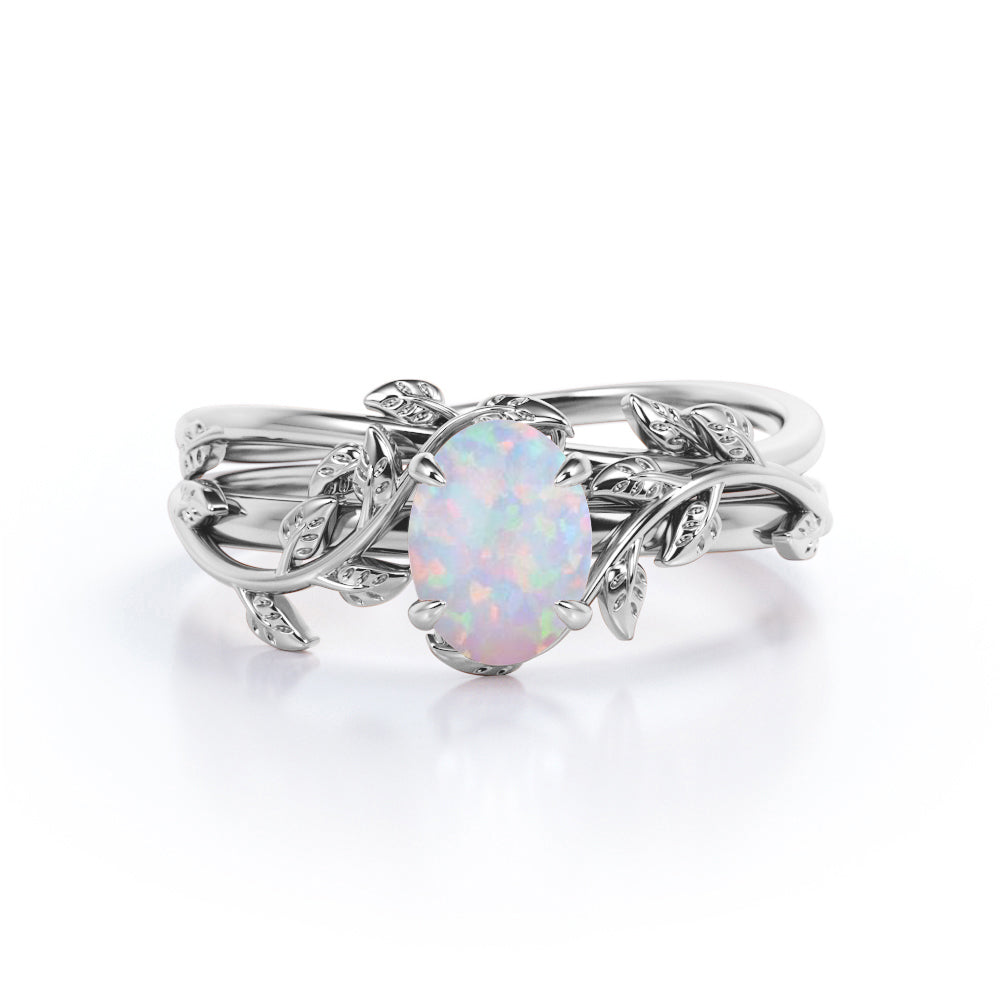 Ethiopian opal sale engagement ring